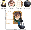 Gnomo Colgante Con Farol Solar Para Árboles, 25 cm