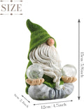 Gnomo Zen Meditando Con Esferas Solares, 15 cm