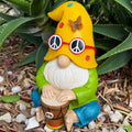 Gnomo Hippie Baterista, 23 cm
