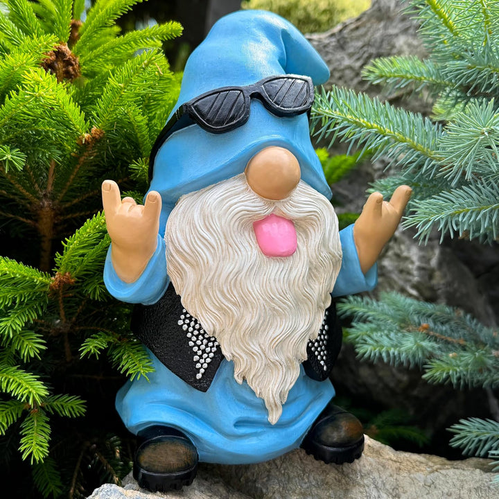 Gnomo Rockero Con Guitarra, 23 cm